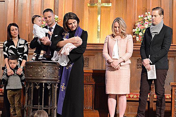 Baptism at Bryn Mawr Presbyterian Church.