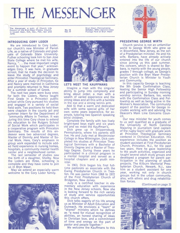 The Messenger October 1972
